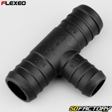 T-hose connector Ø25-25-20 mm Flexeo black