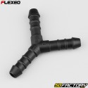 Black Flexeo Ã˜8 mm Y-hose connector