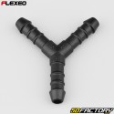 Black Flexeo Ã˜8 mm Y-hose connector