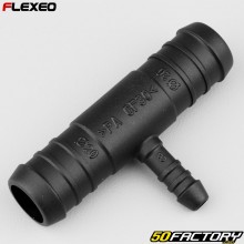 T-hose connector Ø20-20-8 mm Flexeo black