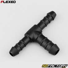 Raccordo a T Ø8-8-10 mm Flexeo nero