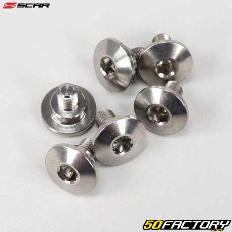 Titanium screws for Honda CR, CRF 250, 450 fork guards... Scar (batch of 6)