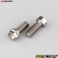 Titanium screw 8x20 mm hex head base plate Scar (batch of 2)