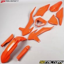 Kunststoffsatz KTM EXC, EXC-F XNUMX, XNUMX, XNUMX... (seit XNUMX) Polisport  Orange