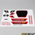 Kit grafiche adesivi Peugeot 103 SP2 rosso e nero