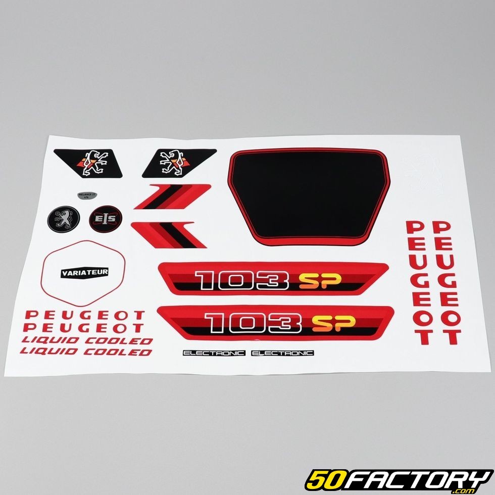 Kit déco Stickers Peugeot 103 SP Gris foncé - Super Fabrique