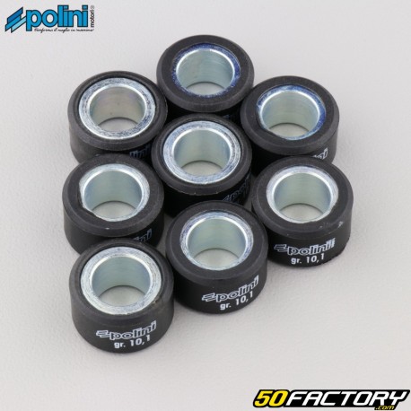 Rolos de variador 10.1g 20x12 mm Yamaha Xmax, Majesty 125 ... Polini (lote de 8)