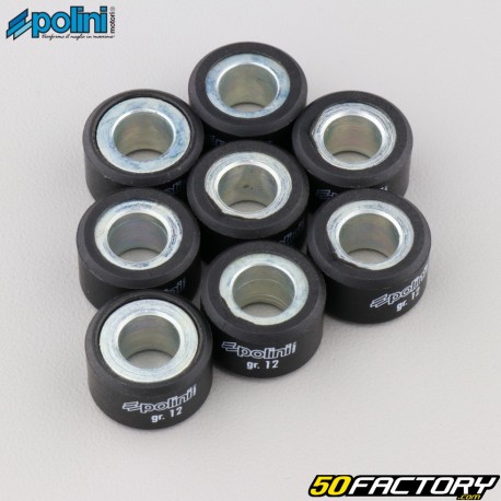 Rolos de variador 12g 20x12 mm Yamaha Xmax, Majesty 125 ... Polini (lote de 8)