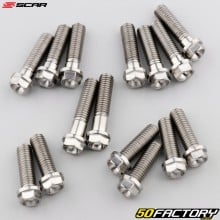 Front axle hardware KTM SX, Husqvarna TC, Gas Gas MC 65 (since 2021) Scar titanium (set)