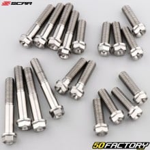 KTM front axle titanium hardware SX 125, 250, 300 ... (since 2015) Scar (Kit)