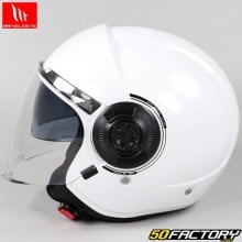 Casco jet MT Helmets Viale SV S Solid A0 bianco