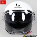 Capacete de jato MT Helmets Viale SV S Solid A0 branco