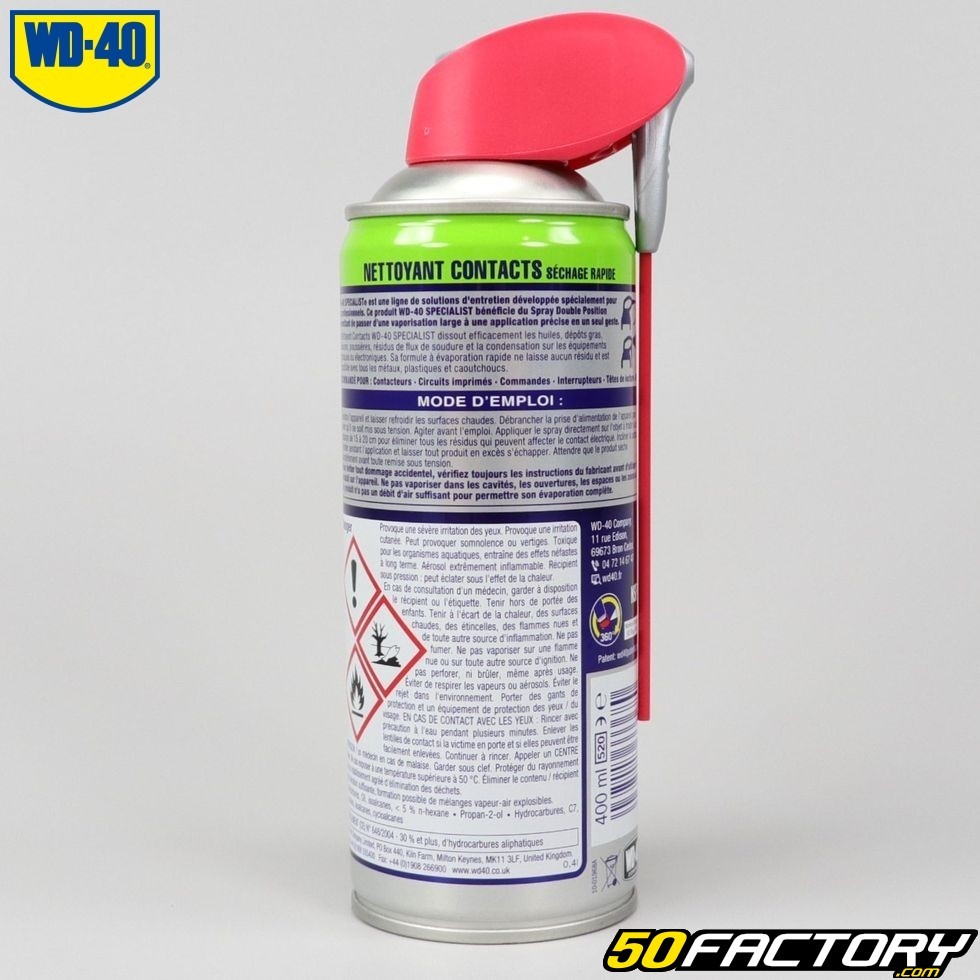 Nettoyant contacts WD-40 Specialist 400ml – Entretien moto