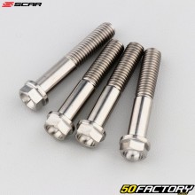 Tornillos de titanio para tija de horquilla Honda CRF 250, 450 R... Scar (lote de 4)