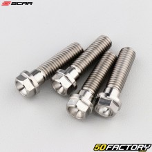 Titanium saddle screws, KTM lower fork crown SX 50, Yamaha YZ 85 ... Scar (batch of 4)