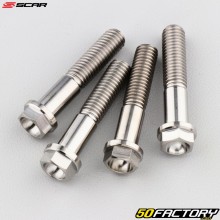 Viti in titanio per piastre forcella, steli forcella Honda CRF, Yamaha YZF 450 ... Scar (lotto di 4)