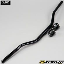 Guidon Fatbar alu Ø28 mm Quad Sport avec pontets noir