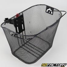 Front bike basket with support
