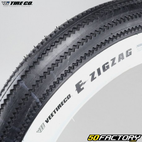 20x4.00 (102-406) VEE Tire Co Pneumatico per bici a fascia bianca a zigzag