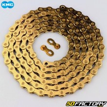 Bicycle chain 12 speed 126 links KMC 12 Ti-N gold