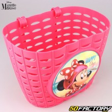 Children&#39;s front basket Minnie Mouse dark pink