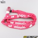 Lucchetto a catena con lucchetto integrato Minnie Mouse rosa
