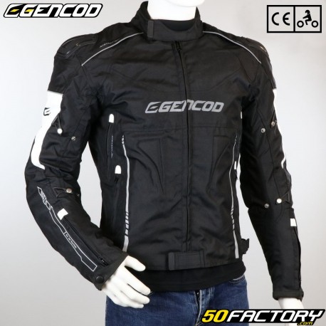 Blouson Gencod Prorider motocicleta com aprovação CE preta