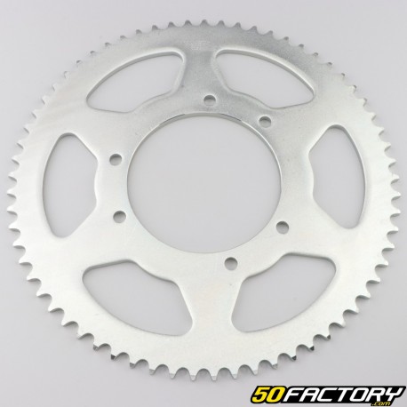 Rear sprocket 65 teeth steel 420 Derbi,  Rieju,  Yamaha,  Peugeot... grey