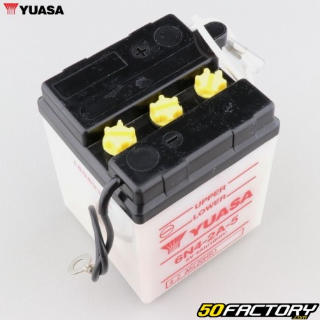 Batterie 6N4-2A-5 Yamaha Chappy 50, Kawasaki KE 100... Yuasa