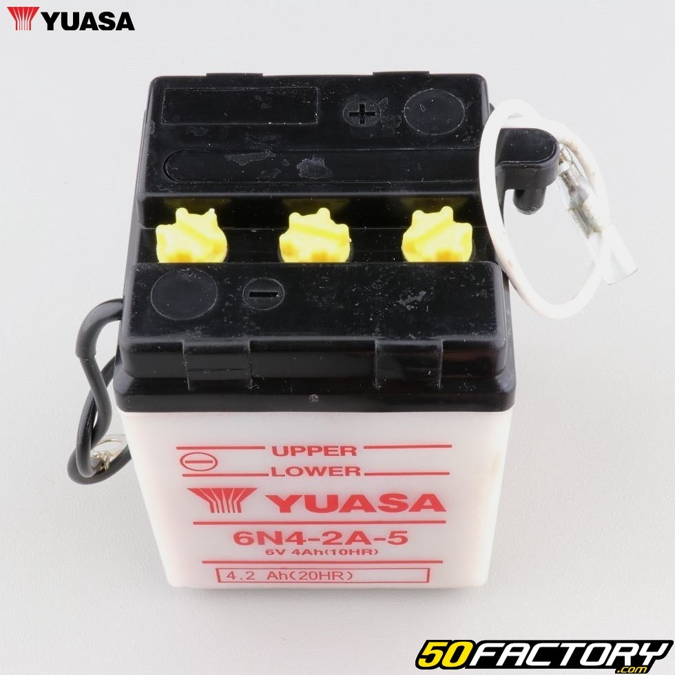 Batterie 6N4-2A-5 Yamaha Chappy 50, Kawasaki KE 100 Yuasa