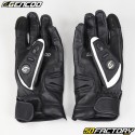 Guanti racing Gencod Racer motociclo bianco e nero omologato CE