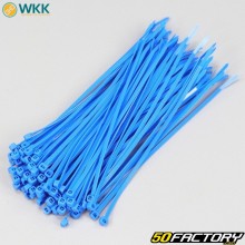 Collarines de plástico (rilsan) 3.6x200 mm WKK azul (100 piezas)