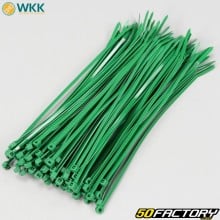Colares plásticos (rilsan) 3.6x200 mm LKK verdes (100 peças)