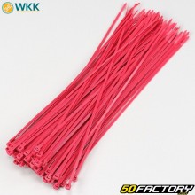 Plastic collars (rilsan) 3.6x300 mm WKK red (100 pieces)