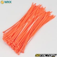 Plastic collars (rilsan) 3.6x200 mm WKK oranges (100 pieces)