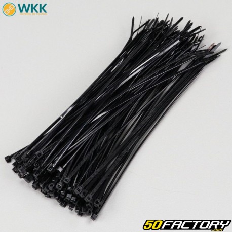 Plastic collars (rilsan) 2.5x200 mm WKK black (100 pieces)