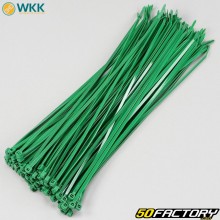 Collarines de plástico (rilsan) 3.6x300 mm WKK verdes (100 piezas)