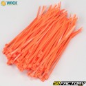 Plastic clamps (rislan) 2.5x100 mm WKK oranges (100 pieces)