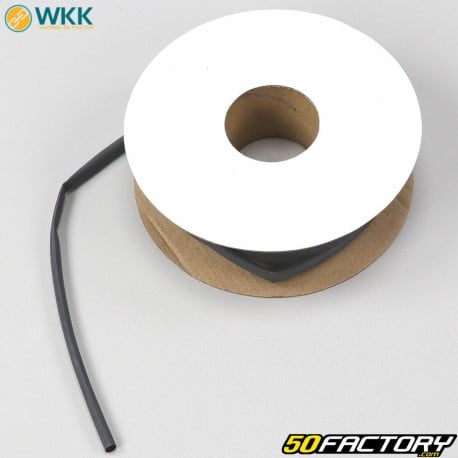 Heat-shrink tubing Ã˜4.8-2.4 mm WKK black (10 meters)