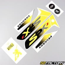 Kit grafiche adesivi Peugeot 103 SPX 2 giallo e nero