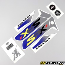 Kit decorativo Peugeot 103 SPX fase 2 azul y gris