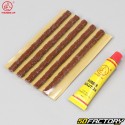 Tubeless tire puncture repair kit with V1 &quot;braid&quot; bits
