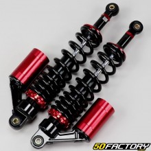 360mm rear shock absorbers Peugeot 103, MBK 51... black and red