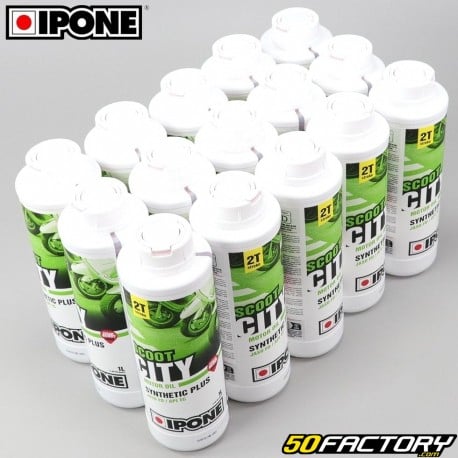 Engine oil 2T  Ipone Scoot City 1L Semi-Synthetic Strawberry (box of 15)