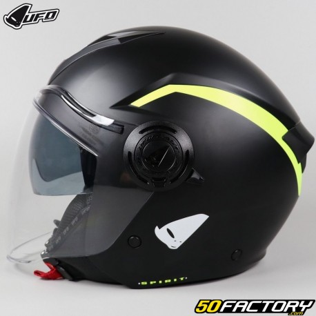 Capacete de jato UFO Spirit preto mate