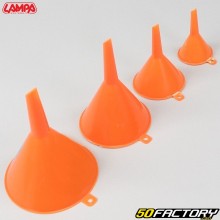 Entonnoirs plastique oranges Lampa (lot de 4)