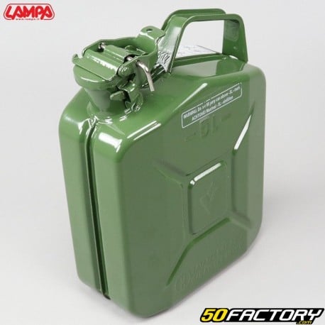 Jerry can de combustível de metal resistente à corrosão 5L Lampa verde