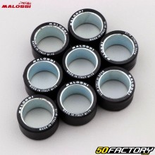 Rodillos de variador 12g 25x14.9 mm Yamaha Tmax,  Xmax,  Peugeot Metropolis 400, 500 ... Malossi Rollo HT (paquete 8)