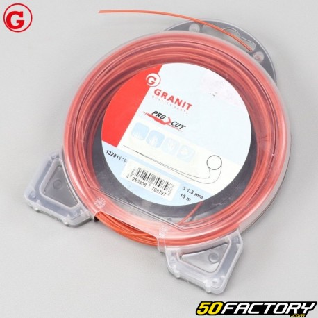 Orange Granit Nylon Round 1.3mm Brush Cutter Line (15m spool)