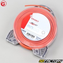 Freischneiderschnur Ø3 mm rund Nylon Granit orange (15 m Spule)